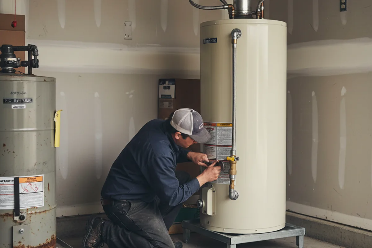 Water heater and shutoff valve replacement in Ripley